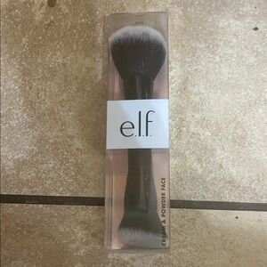 ELF Cream & Powder Face Brush - Black and White